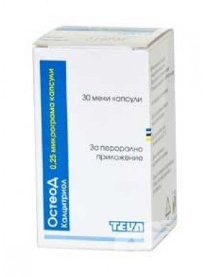 Osteo D 0.25 mcg. 30 capsules